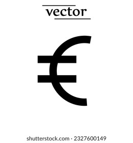 Euro Icon in trendy flat style. Euro symbol illustration on white background..eps
