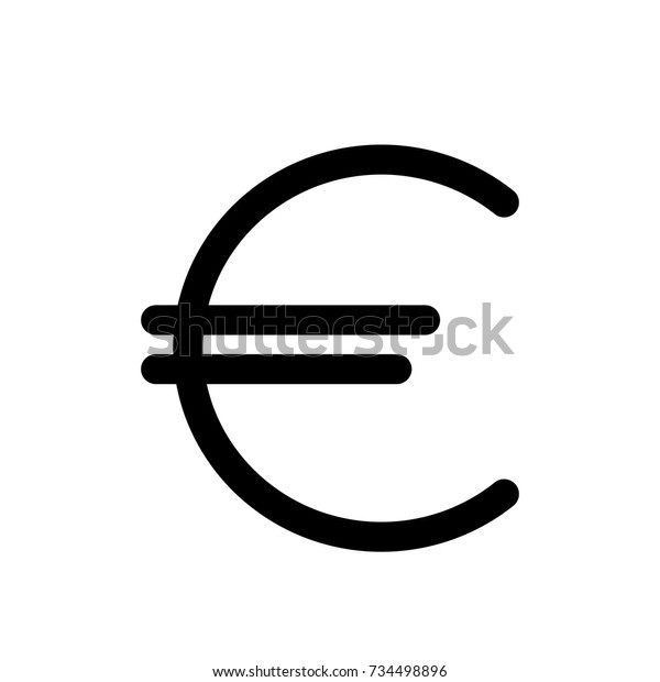 euro icon trendy flat style isolated stock vector royalty free 734498896 shutterstock