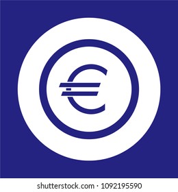 Euro icon vector