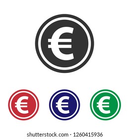 Euro icon vector
