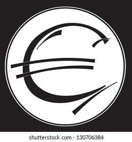 euro icon vector