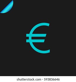 Euro Icon Vector.