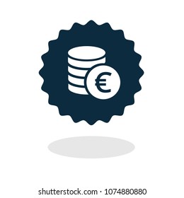 Euro icon ,vector illustration