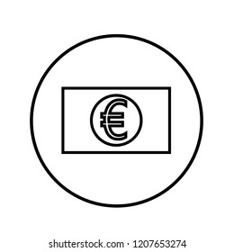 Euro icon. Vector Illustration
