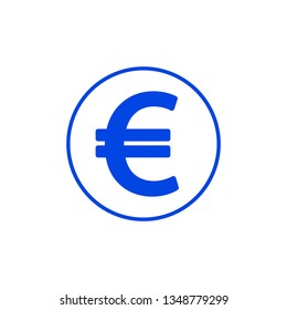 Euro icon. Vector illustration