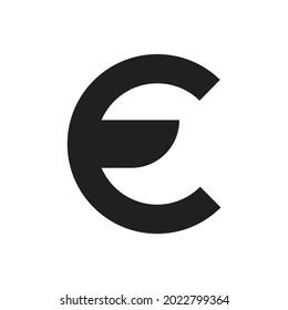 Icono del euro, ilustración del vector del euro