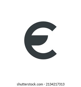 Euro icon, vector euro icon, vector illustration