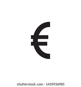 Euro Icon Vector Illustration Logo Template