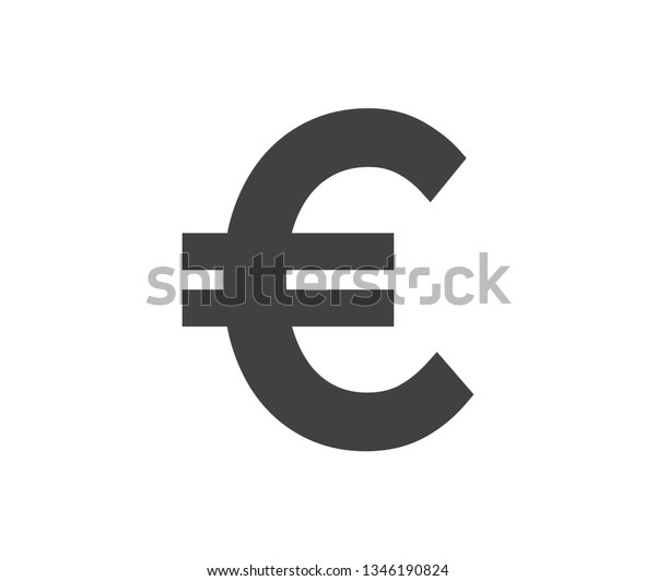 euro icon vector illustration on white stock vector royalty free 1346190824 shutterstock