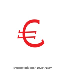 Euro icon vector isolated on white background. Trendy euro icon in flat style.Template for app, ui and logo. Vector illustration EPS 10