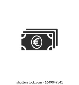 euro Icon vector sign isolated for graphic and web design. euro symbol template color editable on white background.