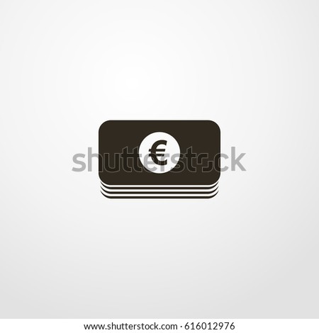 euro icon. vector sign symbol on white background