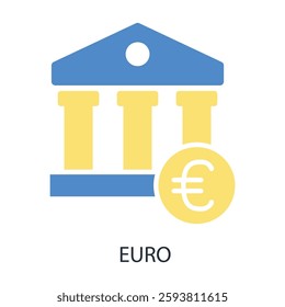 euro icon. vector.Editable stroke.linear style sign for use web design,logo.Symbol illustration.