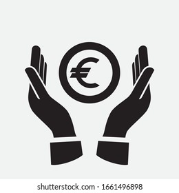 Euro Investment Flat Vector Icon