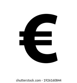 Euro isolated on white background