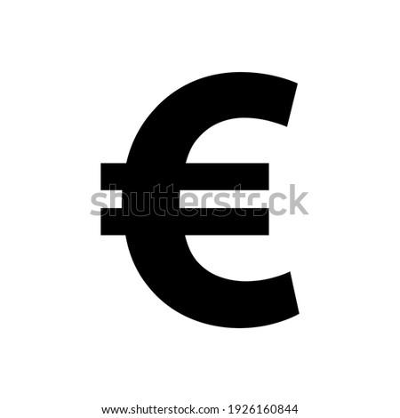 Euro isolated on white background