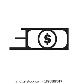 Euro money icon vector. Money sign and symbol vector.