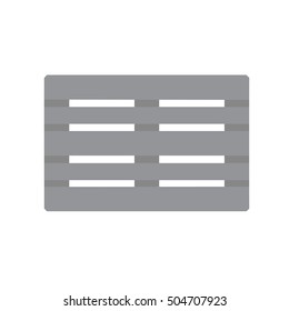 Euro palett icon gray vector flat illustration