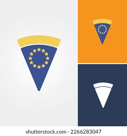 Vector de diseño del logotipo Euro Pizza