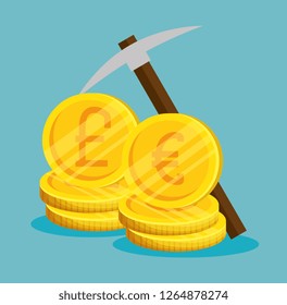 euro and pound coins to exchage for bitcoin currency