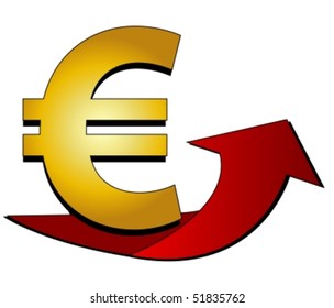 Euro Sign with arrow