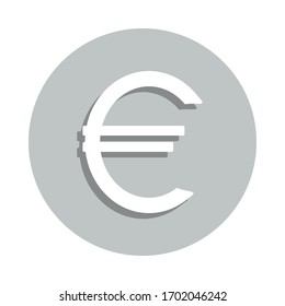 euro sign badge icon. Simple glyph, flat vector of Banking icons for ui and ux, website or mobile application