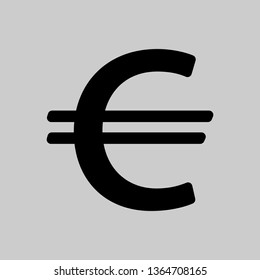 Euro sign icon. Euro currency symbol. Money label. eps10