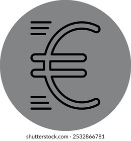 Diseño de icono de signo euro para Uso comercial personal