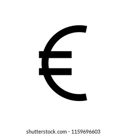 euro sign icon. Element of web icon for mobile concept and web apps. Thin line euro sign icon can be used for web and mobile