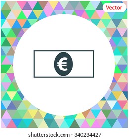 Euro sign money bank cash isolated