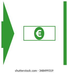 Euro sign money bank cash isolated