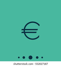 Euro sign. Money symbol.