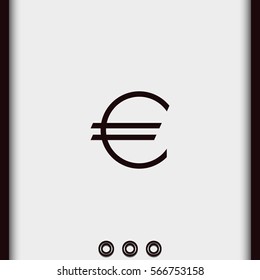 Euro sign. Money symbol.
