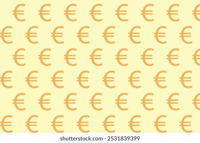 Patrón de signo de euro. Patrón de la moneda del euro . Antecedentes con el signo del euro . Ilustración vectorial