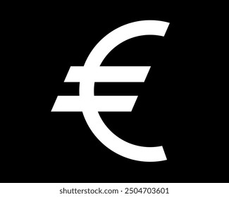 Euro sign. Simple web navigation icon. Symbol of currency, finance, business and banking. Money label. Gray flat coin isolated on white background. Flat design concept Stock illustration