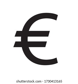 Euro sign, symbol, Vector pictogram svg