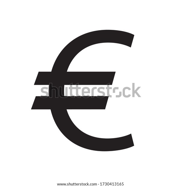 Euro sign, symbol, Vector\
pictogram