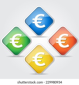 Euro Sign Vector Icon Design