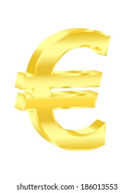 Euro sign. Vector illustration.