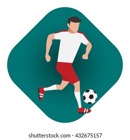Euro Soccer Northern Ireland Player Illustration