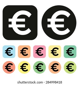 Euro Symbol. EU Currency Icon. Money Icon. Vector