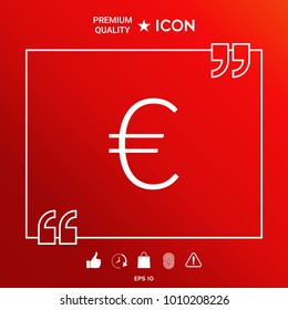 Euro symbol icon