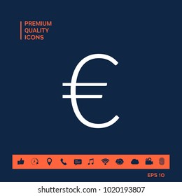 Euro symbol icon