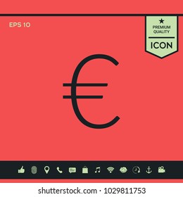 Euro symbol icon