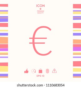 Euro symbol icon