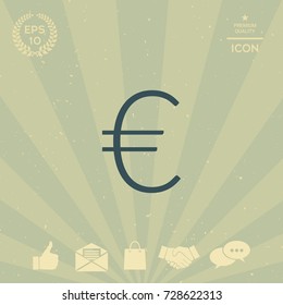 Euro symbol icon