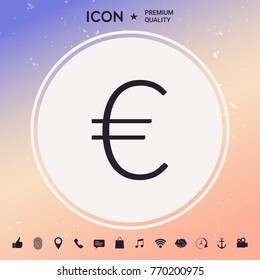 Euro symbol icon