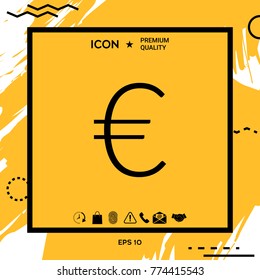 Euro symbol icon