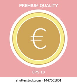 Euro symbol icon. Graphic elements for your design