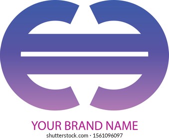 Euro Symbol Logo Vector Design